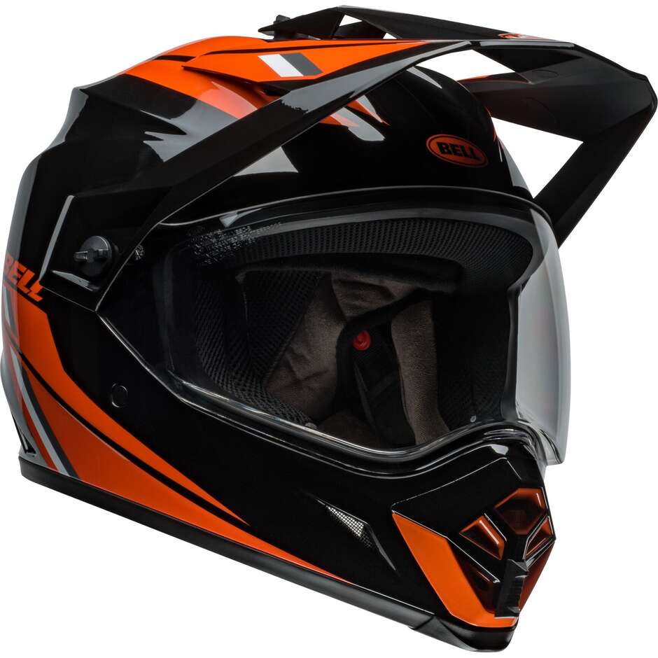 BELL MX-9 ADVENTURE MIPS ALPINE Casque de moto intégral noir orange S