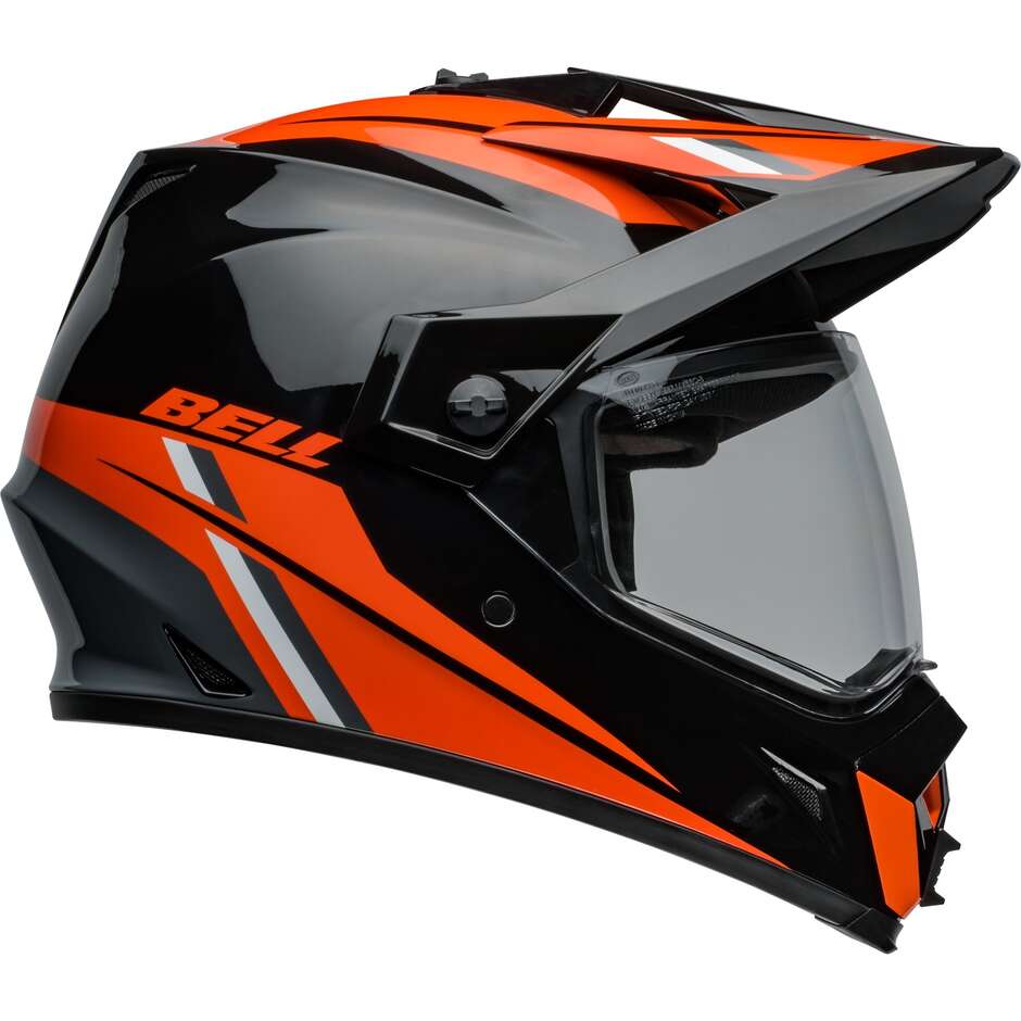 BELL MX-9 ADVENTURE MIPS ALPINE Casque de moto intégral noir orange S