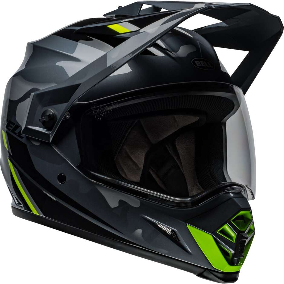 BELL MX-9 ADVENTURE MIPS ALPINE Full Face Motorcycle Helmet Gray Camo Glossy