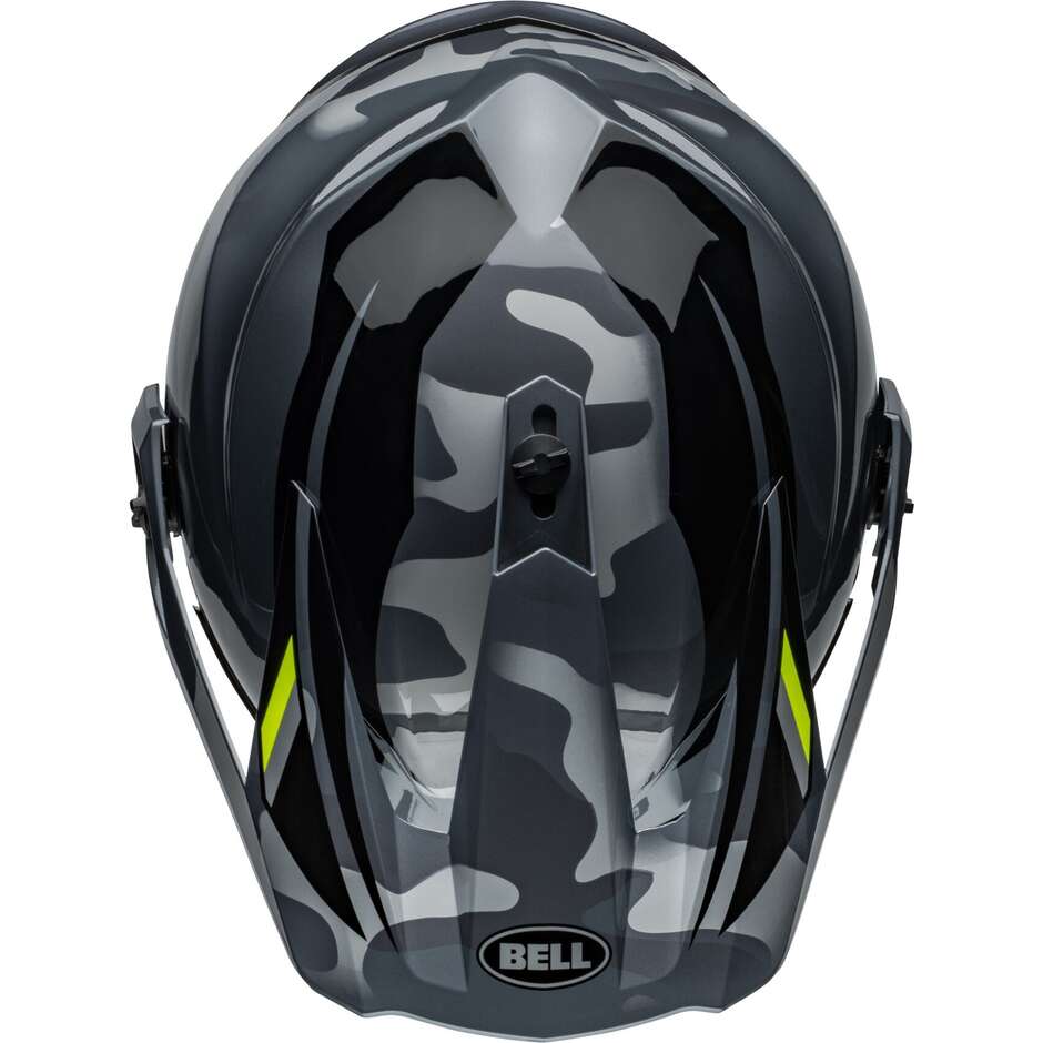 BELL MX-9 ADVENTURE MIPS ALPINE Full Face Motorcycle Helmet Gray Camo Glossy
