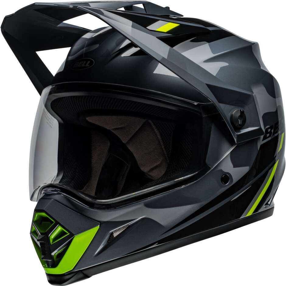 BELL MX-9 ADVENTURE MIPS ALPINE Full Face Motorcycle Helmet Gray Camo Glossy