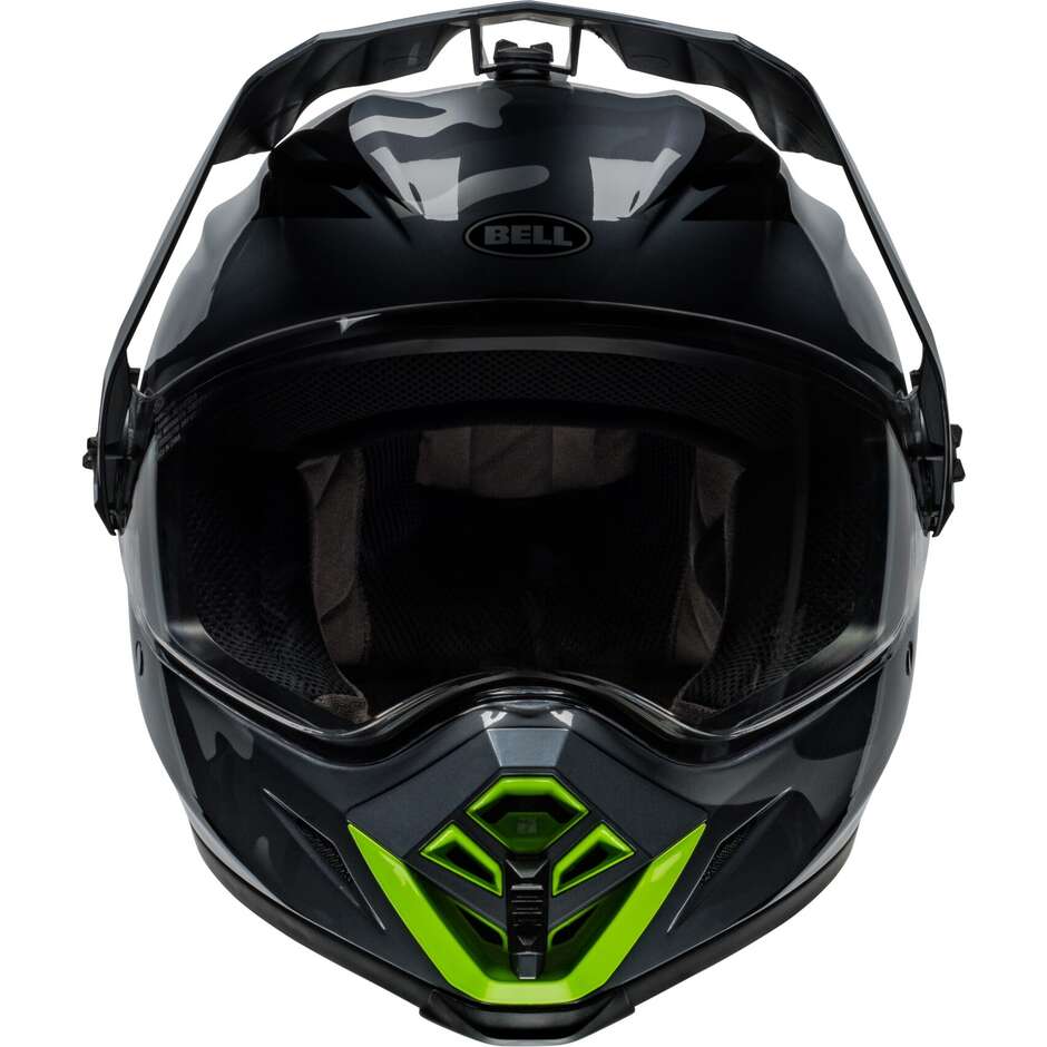 BELL MX-9 ADVENTURE MIPS ALPINE Full Face Motorcycle Helmet Gray Camo Glossy