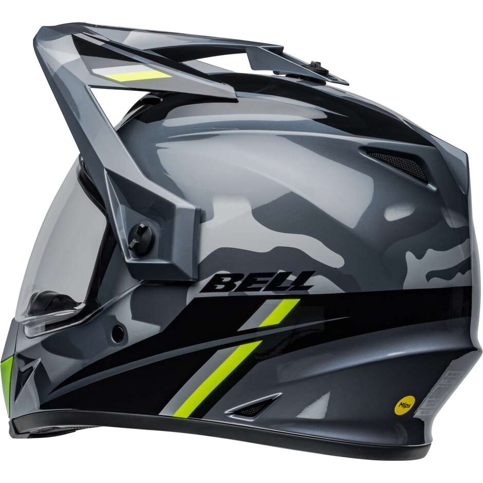 BELL MX-9 ADVENTURE MIPS ALPINE Full Face Motorcycle Helmet Gray Camo Glossy