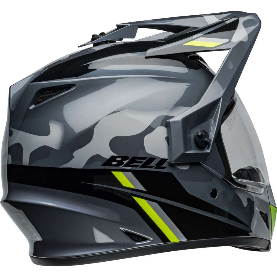 BELL MX-9 ADVENTURE MIPS ALPINE Full Face Motorcycle Helmet Gray Camo Glossy