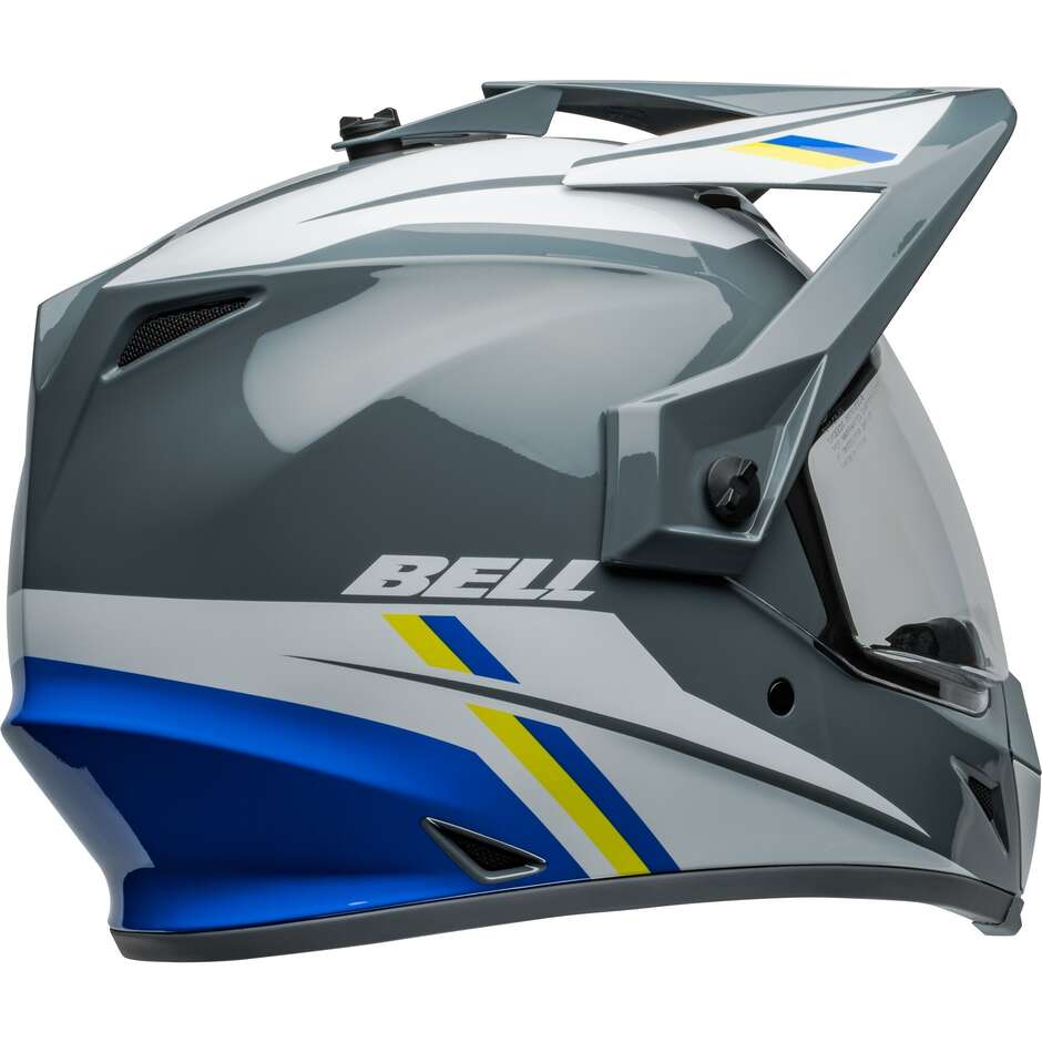 BELL MX-9 ADVENTURE MIPS ALPINE Integral-Motorradhelm Grau Blau