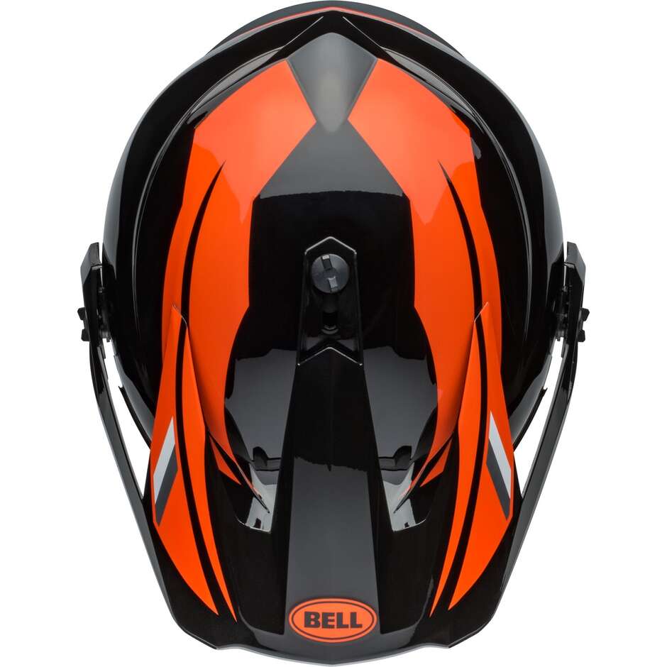 BELL MX-9 ADVENTURE MIPS ALPINE Integral-Motorradhelm Schwarz Orange S