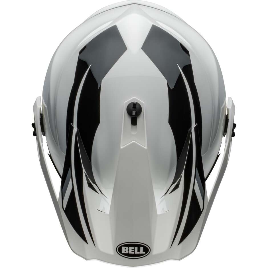 BELL MX-9 ADVENTURE MIPS ALPINE Integral-Motorradhelm Weiß Schwarz