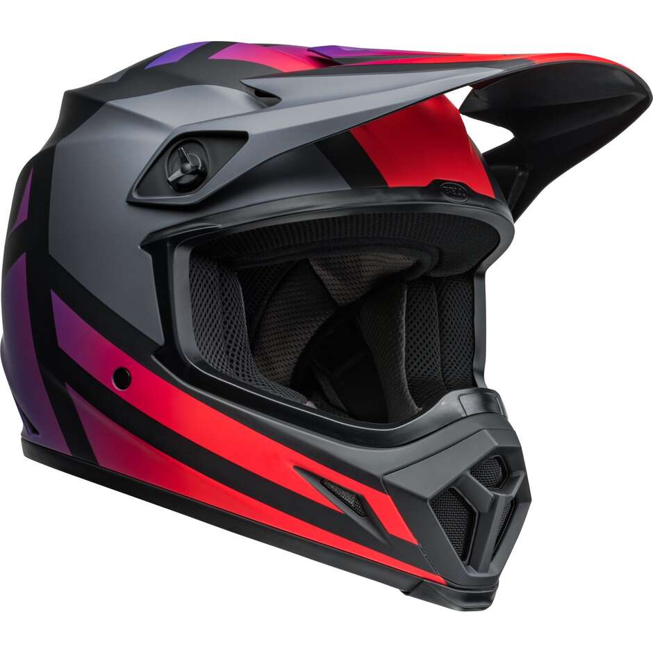 BELL MX-9 MIPS ALTER EGO Cross Enduro Motorcycle Helmet Matt Black Red