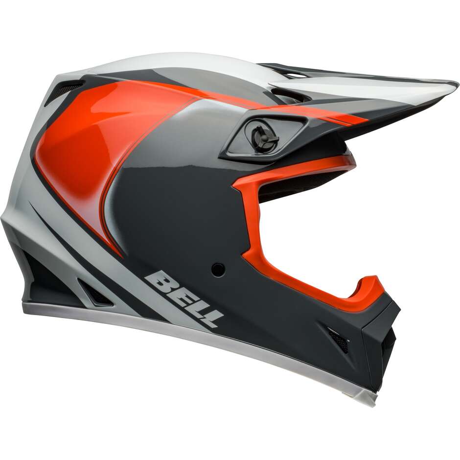 BELL MX-9 MIPS DART Anthrazit Orange Moto Cross Enduro Helm
