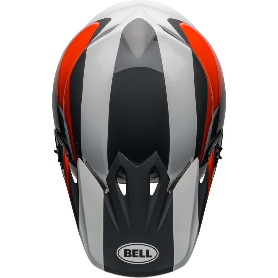 BELL MX-9 MIPS DART Anthrazit Orange Moto Cross Enduro Helm