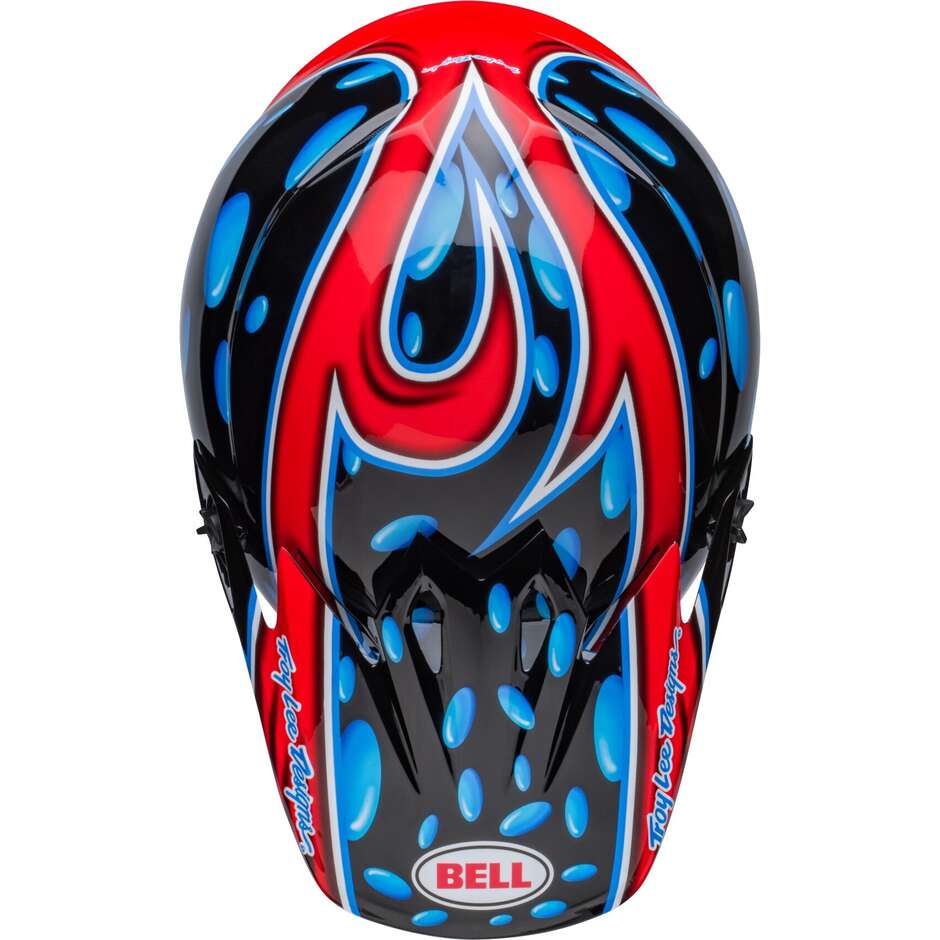 BELL MX-9 MIPS MC SHOWTIME 23 Cross Enduro Motorcycle Helmet Black Red