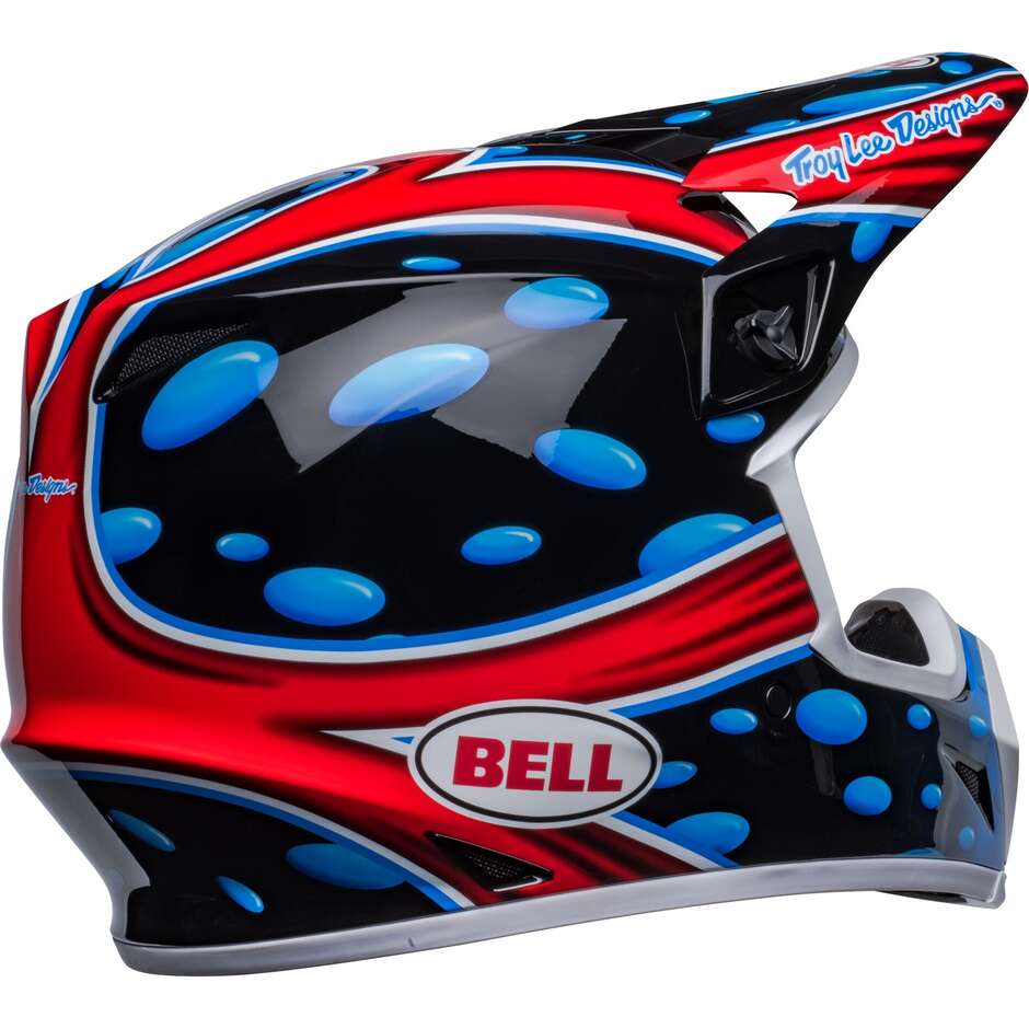 BELL MX-9 MIPS MC SHOWTIME 23 Cross Enduro Motorcycle Helmet Black Red
