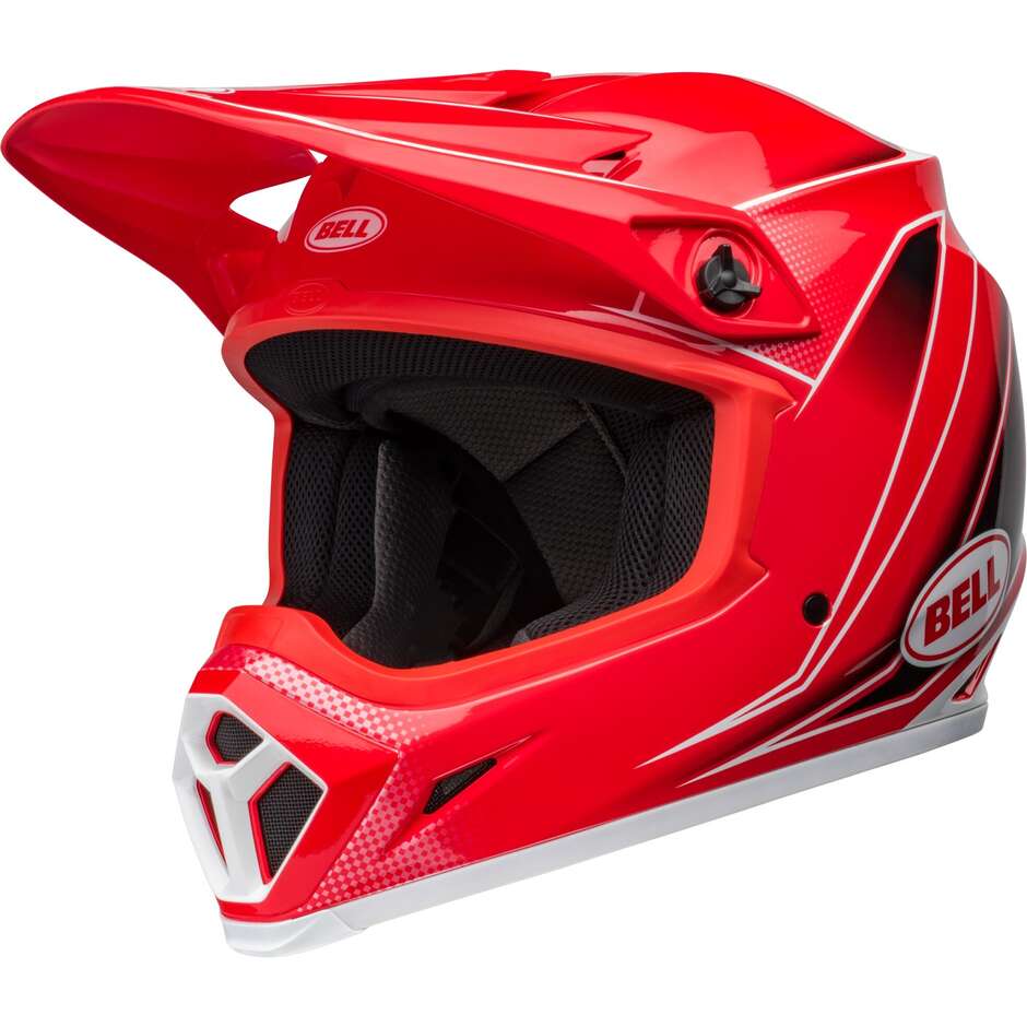 BELL MX-9 MIPS ZONE Cross Enduro Motorcycle Helmet Red