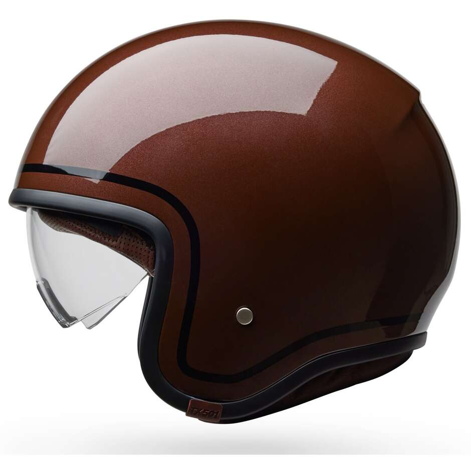 Bell TX501 CLASSIC ROOTBEER Custom Jet Motorcycle Helmet