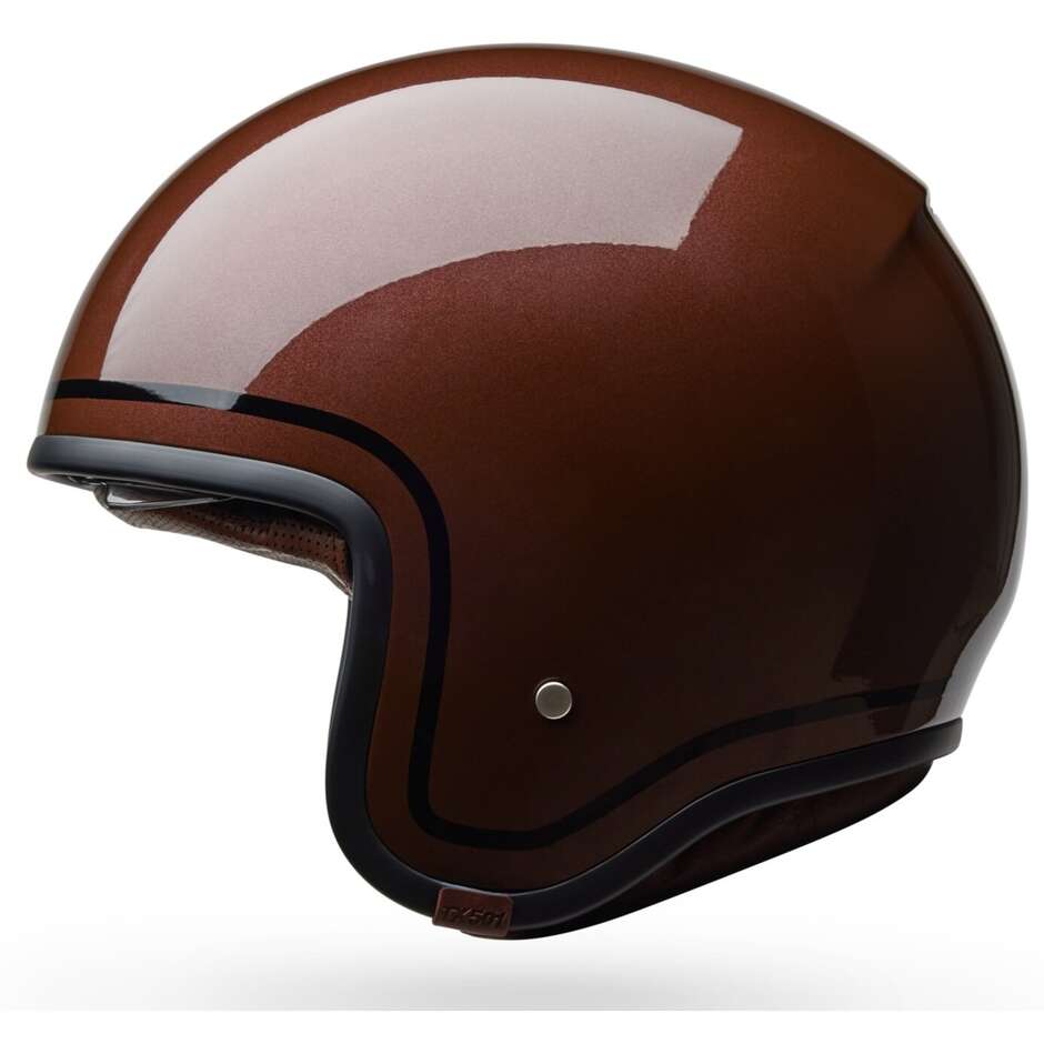Bell TX501 CLASSIC ROOTBEER Custom Jet Motorcycle Helmet