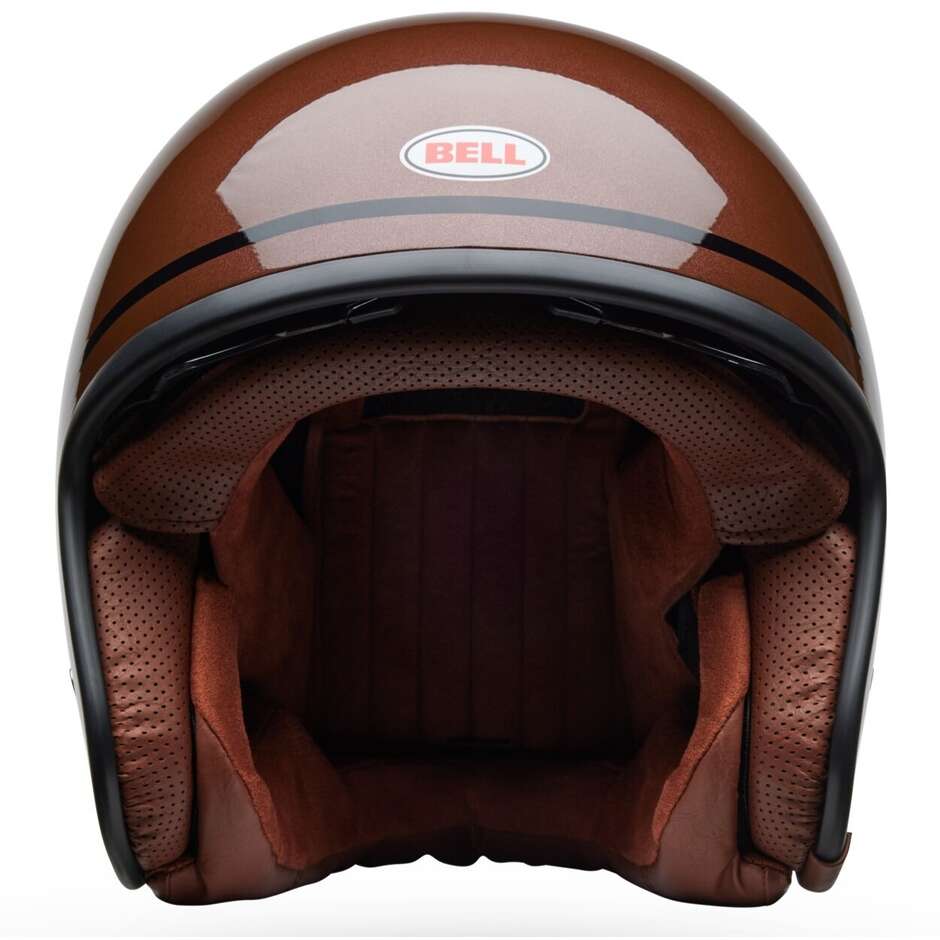 Bell TX501 CLASSIC ROOTBEER Custom Jet Motorradhelm