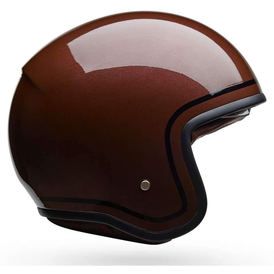 Bell TX501 CLASSIC ROOTBEER Custom Jet Motorradhelm