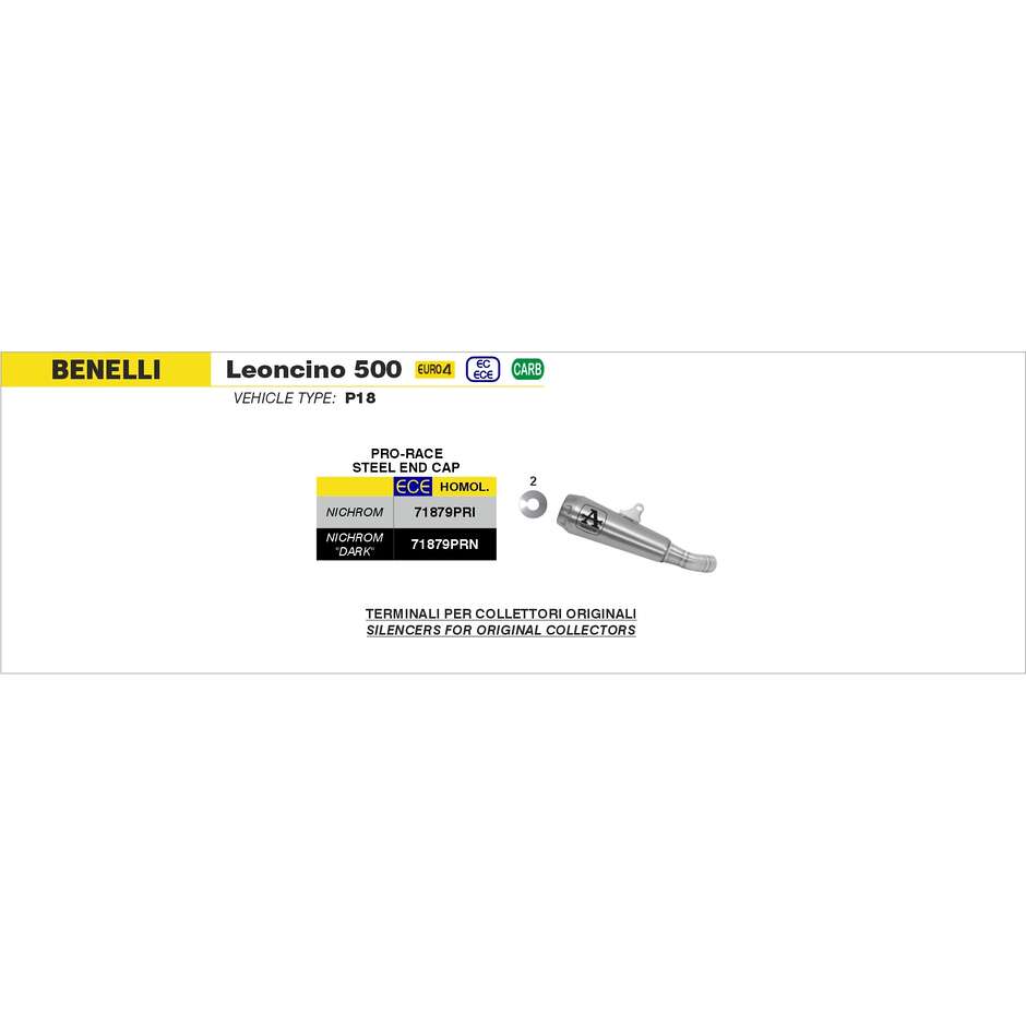 Benelli Leoncino 500 Racing Header 2017/2020