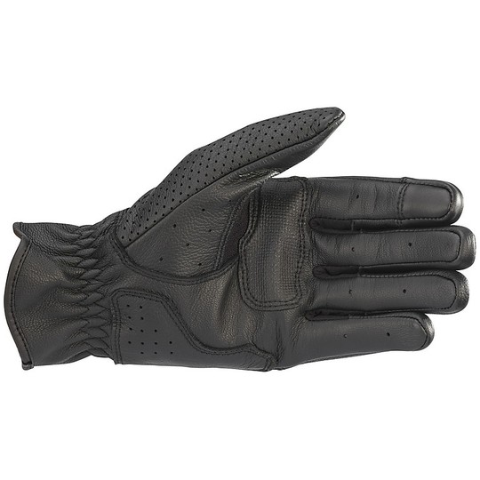 Benutzerdefinierte Leder perforierte Handschuhe Oscar von Alpinestars RAYBURN v2 schwarz