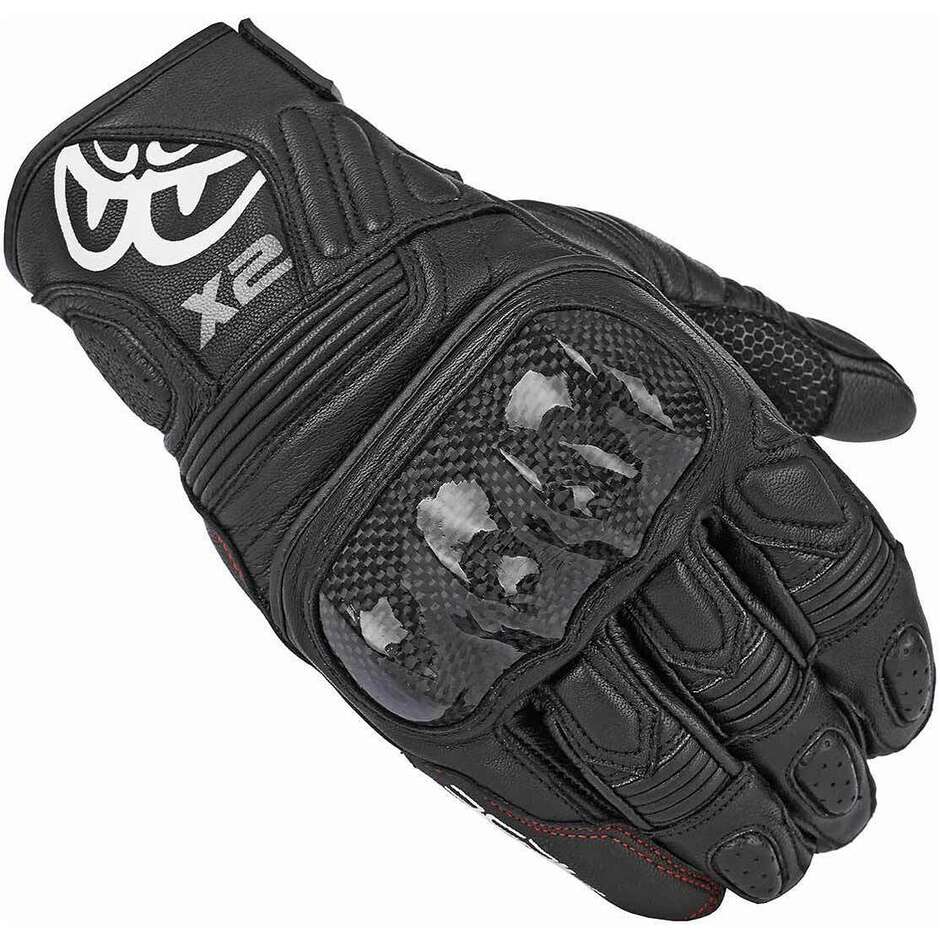 Berik 2.0 175105 Short  Black Leather Sport Motorcycle Gloves