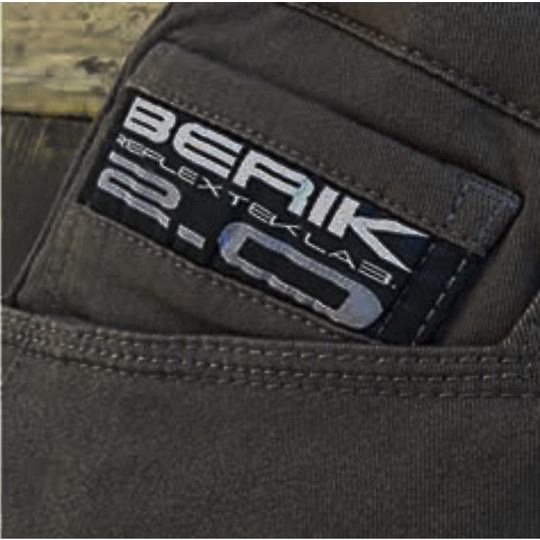 Berik 2.0 177348 Black Cargo Motorcycle Technical Pants With Reinforcements