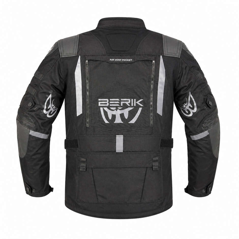 Veste de moto technique Berik 2.0 Adventure Nj-233329 Zero Rx noire