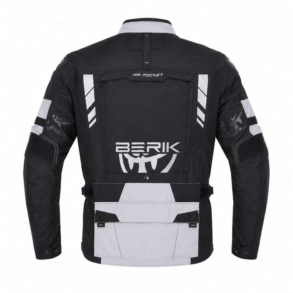 Berik 2.0 Adventure Nj-253328 Technical Motorcycle Jacket Black White
