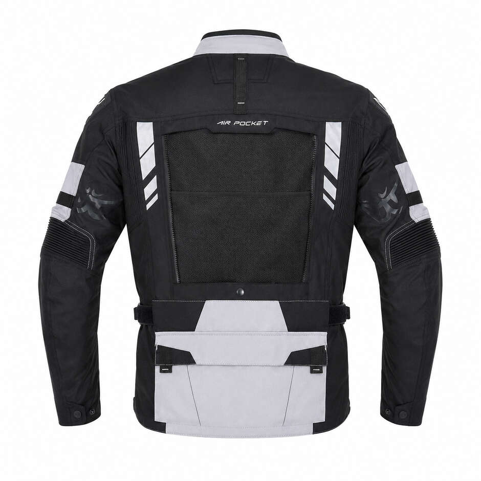 Berik 2.0 Adventure Nj-253328 Technical Motorcycle Jacket Black White