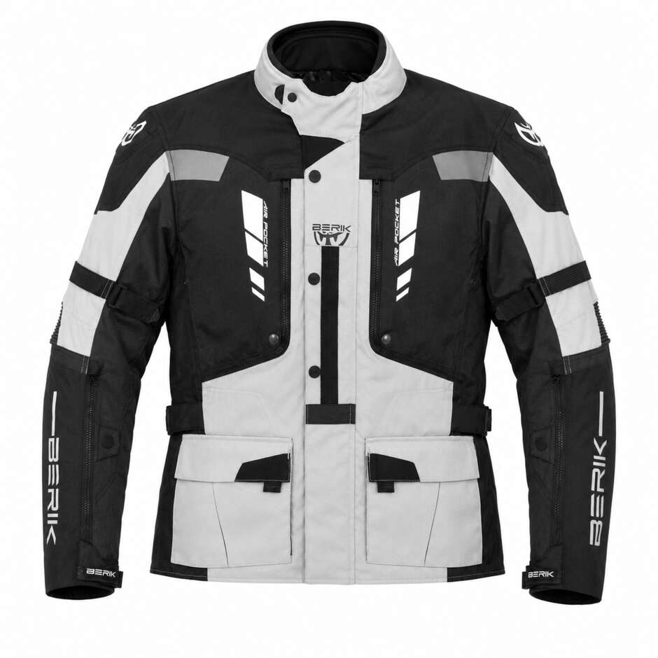 Berik 2.0 Adventure Nj-253328 Technical Motorcycle Jacket Black White