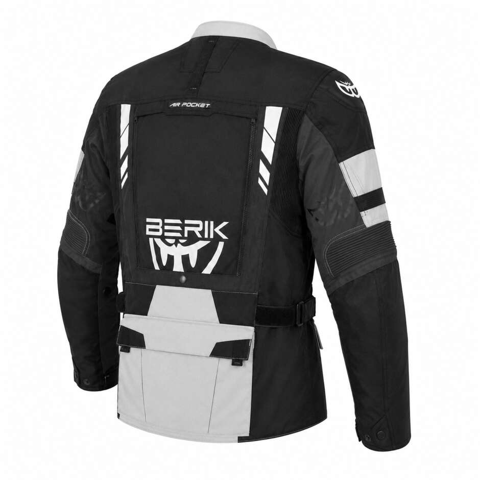 Berik 2.0 Adventure Nj-253328 Technical Motorcycle Jacket Black White