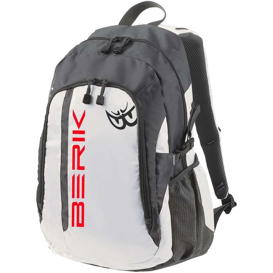 Berik 2.0 BP25 Technical Motorcycle Backpack Black White Red