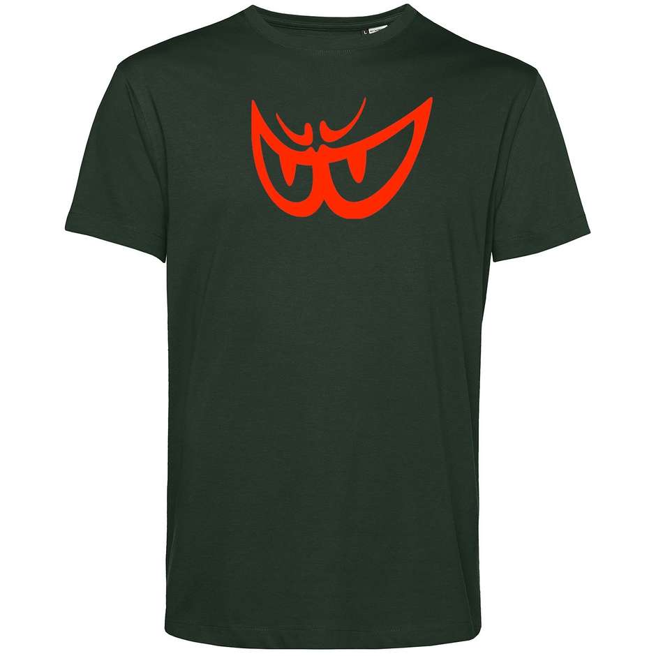 Berik 2.0 Crewneck TEE T-Shirt aus Bio-Baumwolle in Green Eye Red