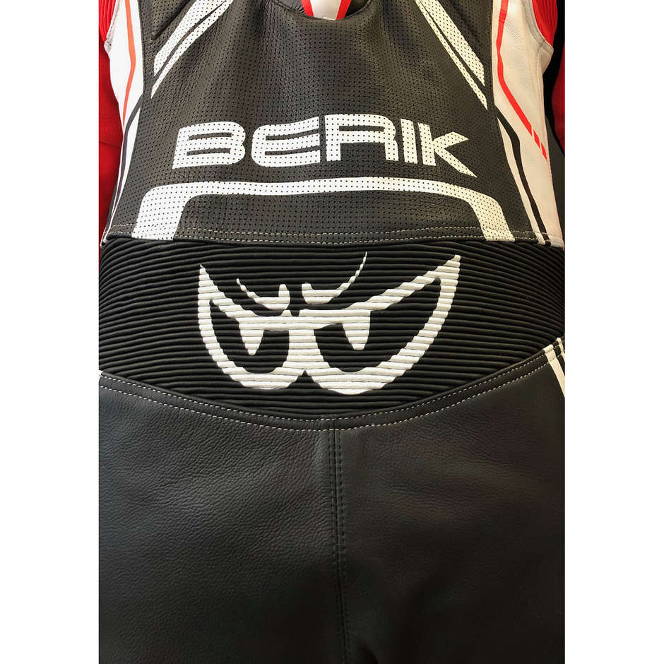 Berik 2.0 GP PRO combinaison de moto professionnelle en cuir entier Ls1 Ls1-191328 BK noir blanc rouge fluo