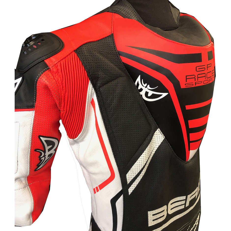 Berik 2.0 GP PRO Whole Leather Professional Motorcycle Suit Ls1 Ls1-191328 BK Black Red White