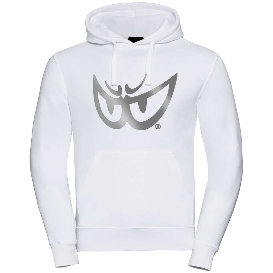 Berik 2.0 Hooded Sweatshirt Bedrucktes Weiß Silber Logo