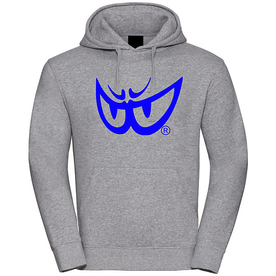 Berik 2.0 Hooded Sweatshirt FC28 Printed With Blue Melange Gray Logo