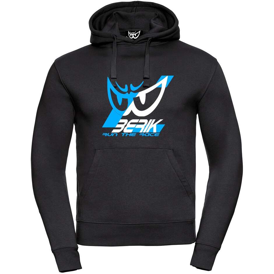 Berik 2.0 Hoodie Hoody Basic Schwarz Logo Mehrfarbig Weiß Hellblau