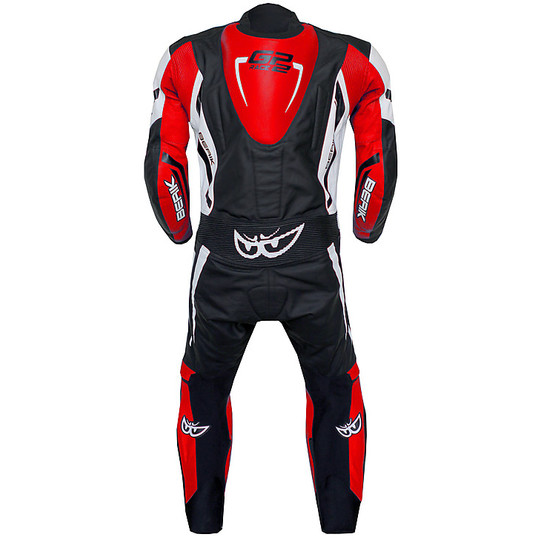 Berik 2.0 Leather Motorcycle Suit Whole Ls1-181327-BK White Red Fluo Black