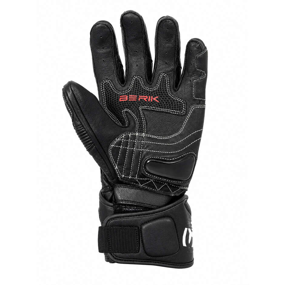 Berik 2.0 Leder-Rennmotorradhandschuhe G-235107 Schwarz