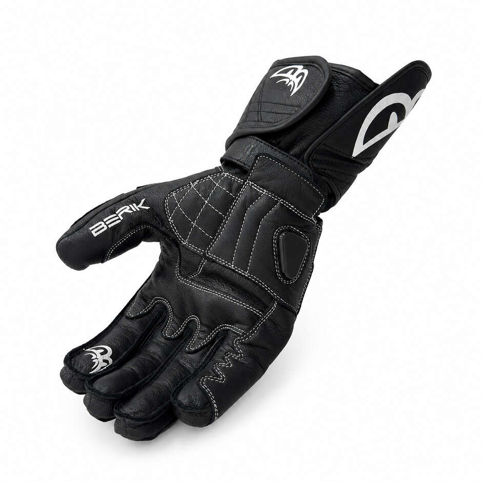 Berik 2.0 Leder-Rennmotorradhandschuhe G-235107 Schwarz
