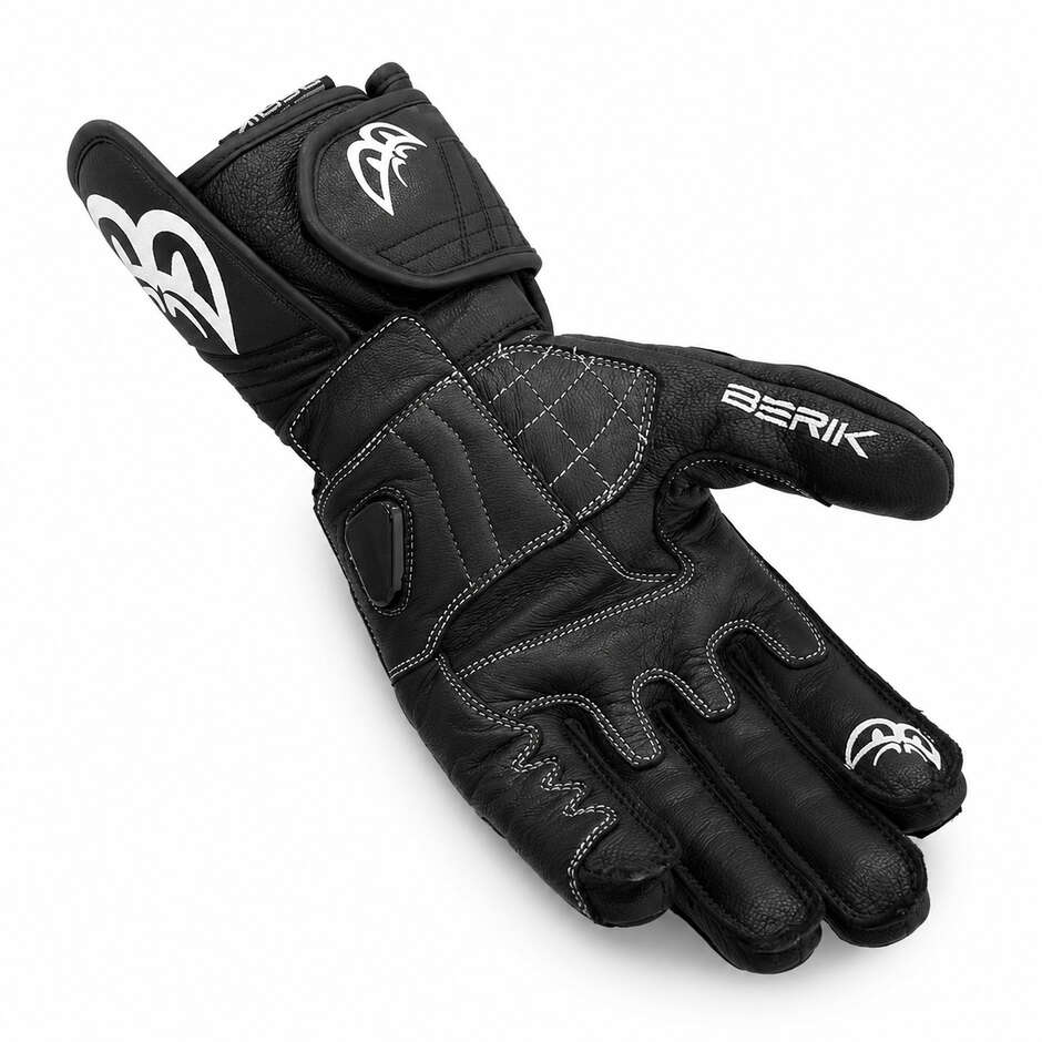 Berik 2.0 Leder-Rennmotorradhandschuhe G-235107 Schwarz