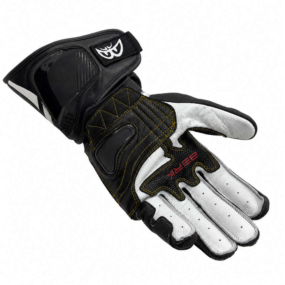 Berik 2.0 Leder-Rennmotorradhandschuhe G-255106 Schwarz