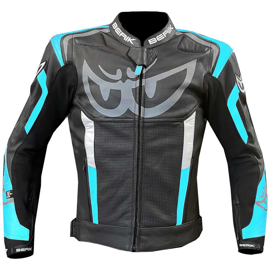 Berik 2.0 LJ 171320 Leather Motorcycle Jacket Black Blue