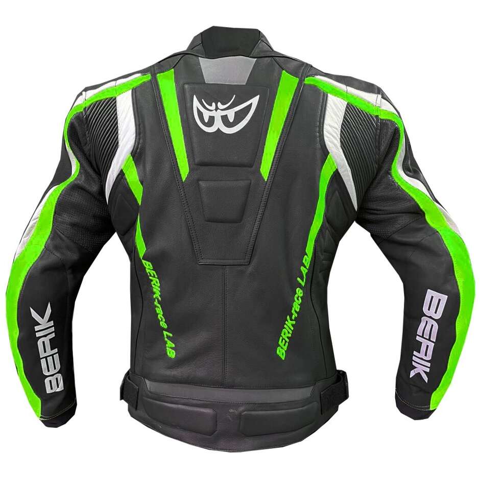 Berik 2.0 LJ 171320 Leather Motorcycle Jacket Black Green