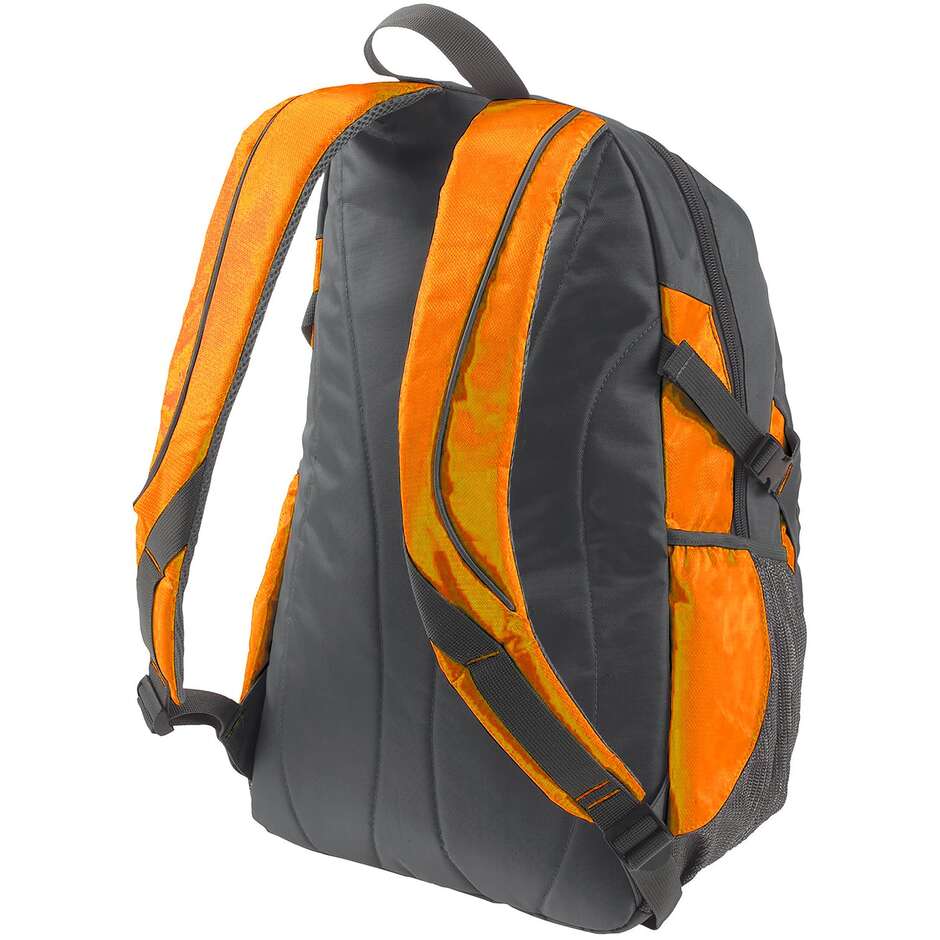 Berik 2.0 Logo 25 Black Orange Technical Motorcycle Backpack