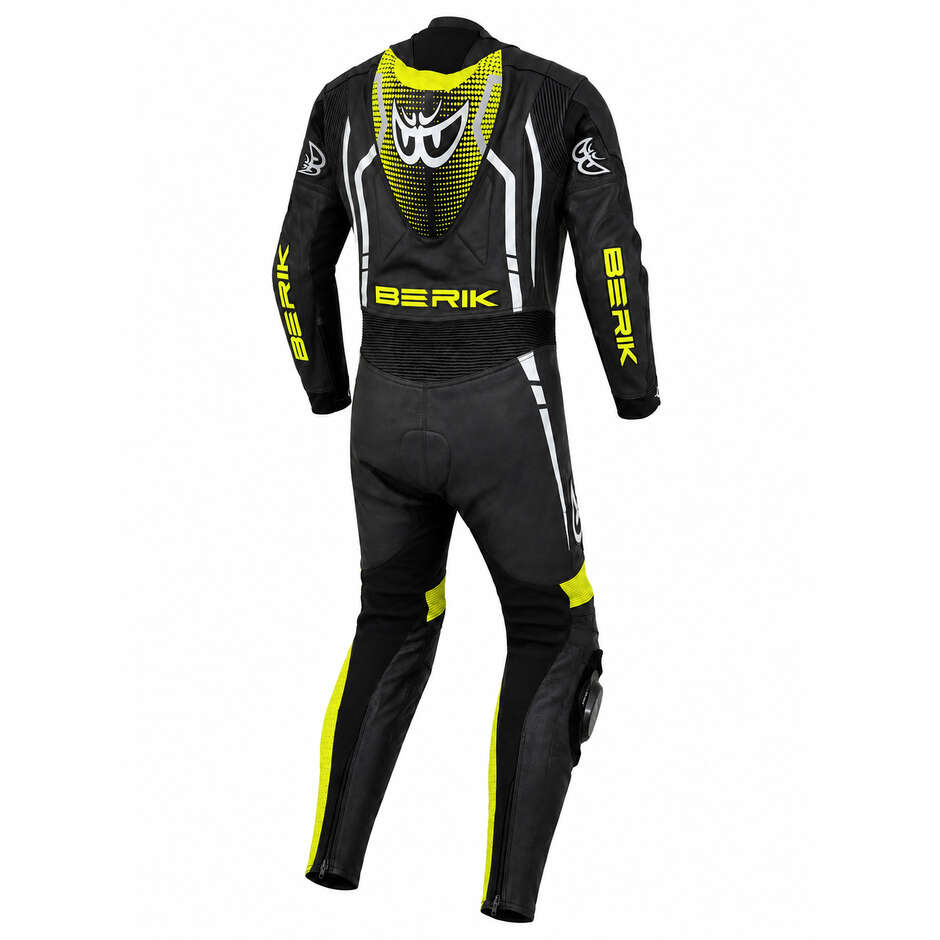 Berik 2.0 LS1 221312 RSF Tech Pro Combinaison Moto Intégrale Noir Blanc Jaune Fluo