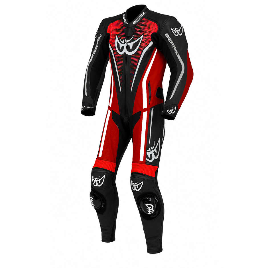 Berik 2.0 LS1 221312 RSF Tech pro Combinaison Moto Intégrale Rouge Fluo Noir