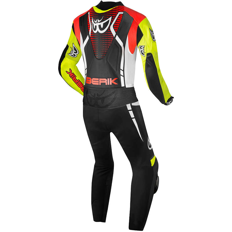 Berik 2.0 LS1 221312 RSF Tech Pro Full Motorcycle Suit Black Red Yellow Fluo