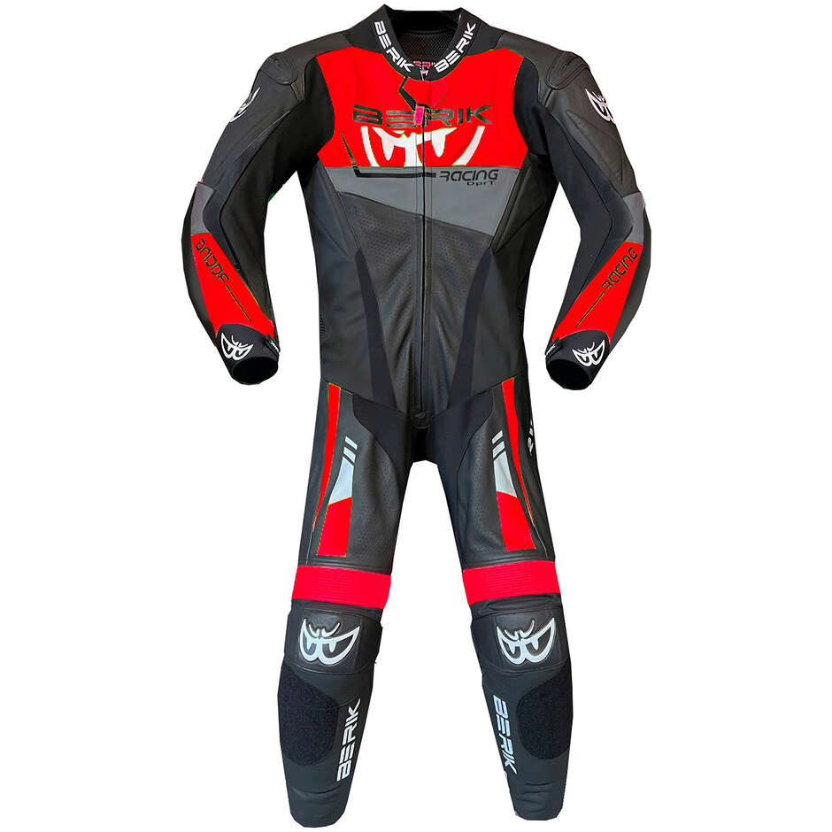 Berik 2.0 LS1-251390 Professional Leather Motorcycle Suit Black Red