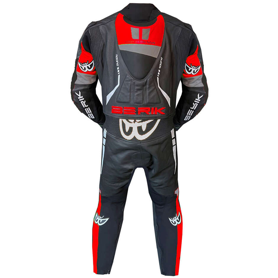 Berik 2.0 LS1-251390 Professional Leather Motorcycle Suit Black Red